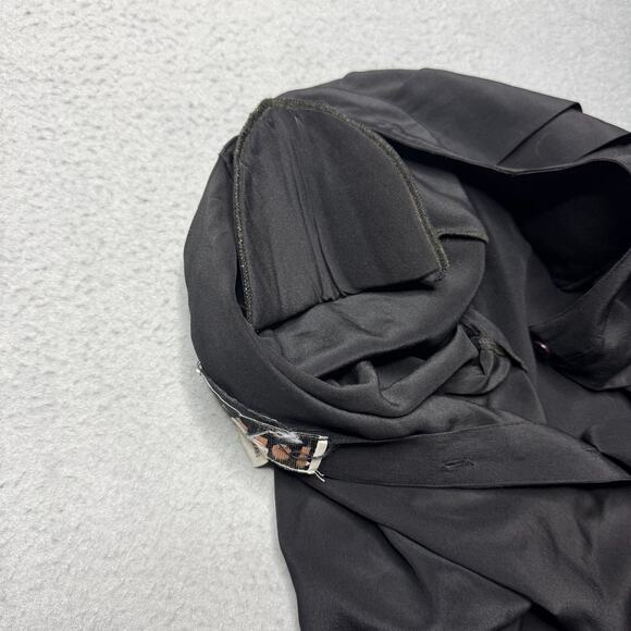 Vintage Jordan Brand 100% Silk Pleated 80's Style Blouse Button Down Back - Sz 8 - Picture 8 of 10